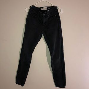 black garage high rise skinny jeans